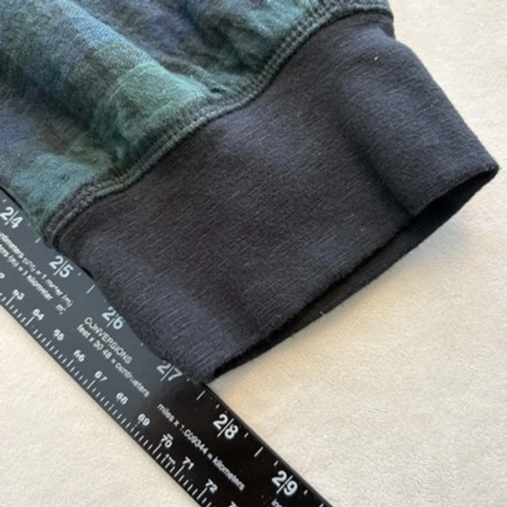 J Crew Knit Goods Lounge Pant Mens XL Green Blackwatch Plaid Joggers 100% Cotton